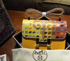 2015 Hermes Constance Bag Rose Grainy Leather H2700 Gold H2700