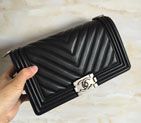 2015 LE Boy Chanel Flap Shoulder Bag Original Leather A67086 Black