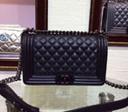 2015 LE Boy Chanel Flap Shoulder Bag Original Sheepskin Leather A67086 Black
