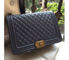 2015 Le Boy Chanel Flap Shoulder Bag Original Sheepskin A67087 Grey A67087