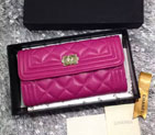 2015 Le boy Chanel Matelasse Bi-Fold Wallet Original Leather A50096 Rose