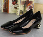 2015 Miu Miu new Arrivals Patent leather shoes