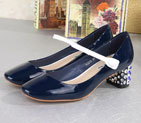 2015 Miu Miu new Arrivals Patent leather shoes