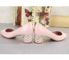 2015 Miu Miu new Arrivals Patent leather shoes