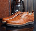 2015 Prada men crocodile striped casual shoes PSM0297