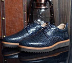 2015 Prada men crocodile striped casual shoes PSM0298