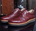 2015 Prada men crocodile striped casual shoes PSM0296