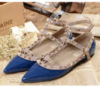 2015 Valentino women flats shoes with rivet VN0059