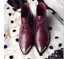 2015 Valentino women pointed straps boots VN0038