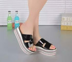 2015 hermes women new arrivals patent leather slippers HWS082