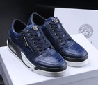 2015 versace men stone stripes leather Casual shoes VSM0004
