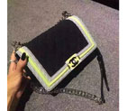 2016 Boy Chanel Flap Shoulder Bag Original Fabric A67086 Black