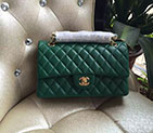 2016 Chanel 2.55 Series Flap Bag Green Original Sheepskin Leather 1112 Gold hardware