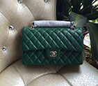 2016 Chanel 2.55 Series Flap Bag Green Original Sheepskin Leather 1112 Silver hardware