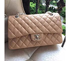 2016 Chanel 2.55 Series Flap Bag Original Sheepskin Leather 1112 Apricot with Silver