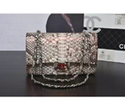 2016 Chanel 2.55 Series Flap Bag Real Python Leather 1112 with Silver