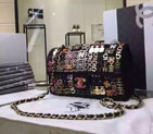 2016 Chanel 2.55 Series Flap Bag velvet 1112 Black 1112