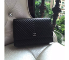 2016 Chanel A33814 Black Original Sheekskin Leather mini Flap Bag A33814