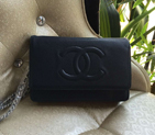 2016 Chanel A33814 DarkBlue Original Leather Mini Flap Bag Silver A33814
