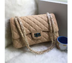 2016 Chanel A58600 Caviar leather Classic Flap Bag in Apricot with Gold A58600