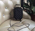 2016 Chanel A94634 Black Makeup Box with Silver hardware A94634