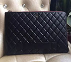 2016 Chanel Banquet Clutch Original Caviar Leather A82389 Black with Silver A82389