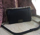 2016 Chanel Boy Flap Shoulder Bag Grey Snake Leather A67086 Black with Bronze