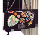 2016 Chanel Boy Flap Shoulder Bags Lambskin Leather A67086 Black A67780