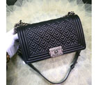 2016 Chanel Boy Flap Shoulder Bags Original Lambskin Leather A67086 Black