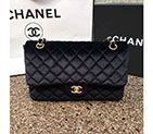 2016 Chanel Classic Flap Bag 1112 Original Black velvet with Gold