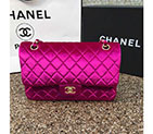 2016 Chanel Classic Flap Bag 1112 Original Purple velvet with Gold