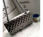 2016 Chanel Classic Flap Bag 1112 Shiny Iridescent Leather in Antique