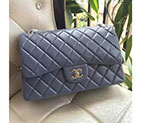 2016 Chanel Classic Flap Bag 1113 Lavender Original Sheekskin leather Silver Hardware 1113