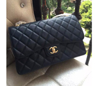 2016 Chanel Classic Flap Bag 1113 Original Caviar leather in Blue 1113