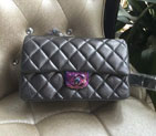 2016 Chanel Classic Flap Bag Gray Original leather A1025 A1025