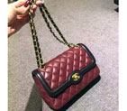 2016 Chanel Classic Flap Bag Original Leather A91021 Red A91021