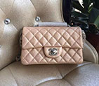 2016 Chanel Classic Flap Bags Original Caviar leather 1116 in Champagne with Silver hardware