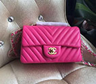 2016 Chanel Classic Flap Bags Original Sheepskin leather 1116 in Rose with Gold hardware