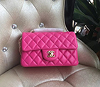 2016 Chanel Classic Flap Bags Original Sheepskin leather 1116 in Rose with Gold hardware