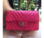2016 Chanel Classic Flap Bags Original Sheepskin leather 1116 in Rose with Silver hardware