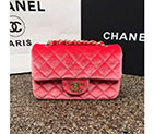 2016 Chanel Classic Flap Bags Original velvet A1116 in Orange with Gold hardware A1116