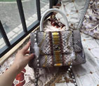 2016 Chanel Classic Top Tote Bag Original Snake Leather A95169 OffWhite
