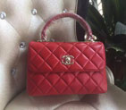 2016 Chanel Classic Tote Bag Original Sheepskin Leather A92236 Red