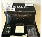 2016 Chanel Clutch Dinner Bag Original Sheepskin Leather A94431 Black A94431