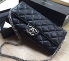 2016 Chanel Flap Bag Original Sheepskin Leather A33818 Black