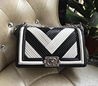 2016 Chanel LE Boy Flap Shoulder Bag Original Leather A60881 A60881