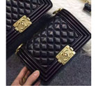 2016 Chanel LE Boy Flap Shoulder Bag Original Sheepskin Leather A67085 Black A67085