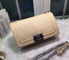 2016 Chanel Le Boy Flap Shoulder Bag A92493 Apricot A92493