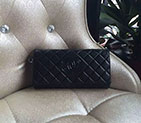2016 Chanel Matelasse Bi-Fold Wallet Original Caviar leather A80696 Black A80696