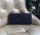 2016 Chanel Matelasse Bi-Fold Wallet Original Caviar leather A80696 Blue A80696